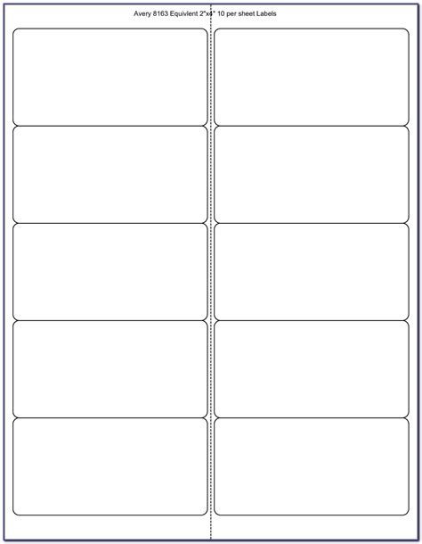 Templates - Shipping Label, 4 per sheet - Wide | Avery